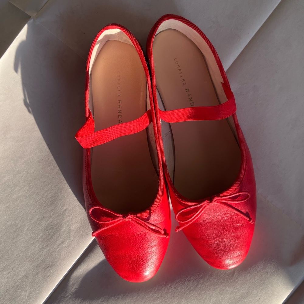 Loeffler Randall Red Ballet Flats